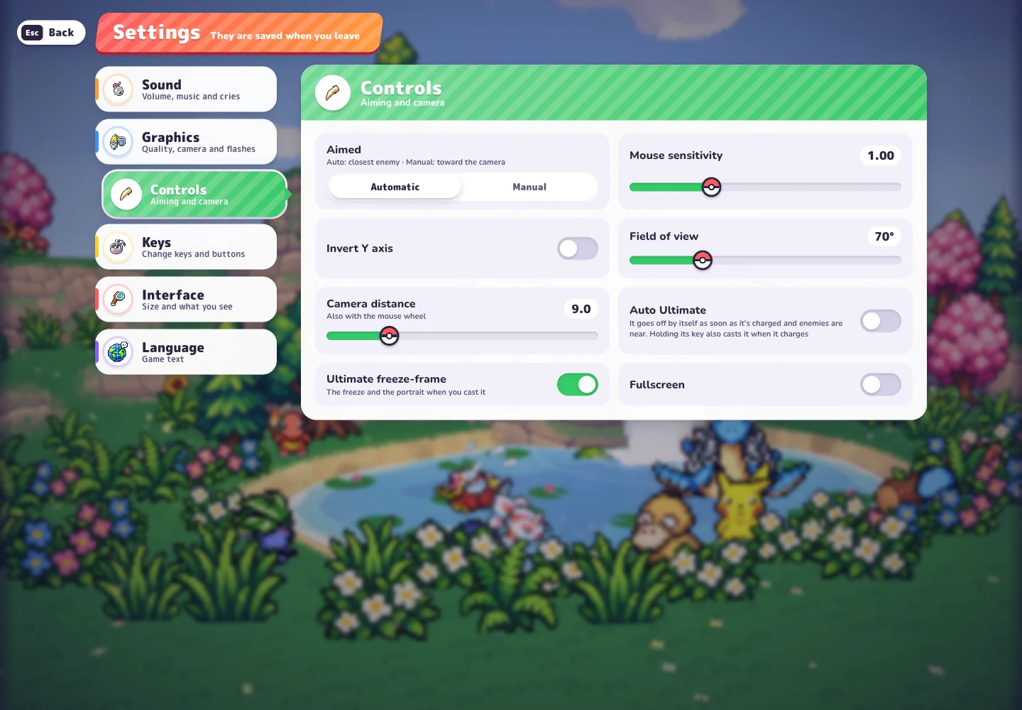 PokeBonk keyboard and mouse controls